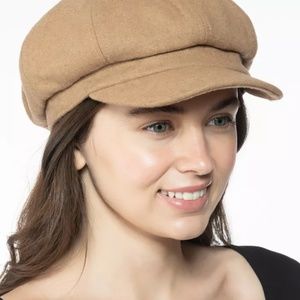 Nine West Wool Newsboy Hat OS